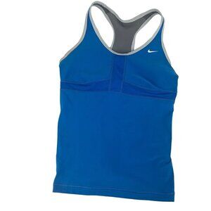 Blue Nike Tank with Built in Bra Size Small